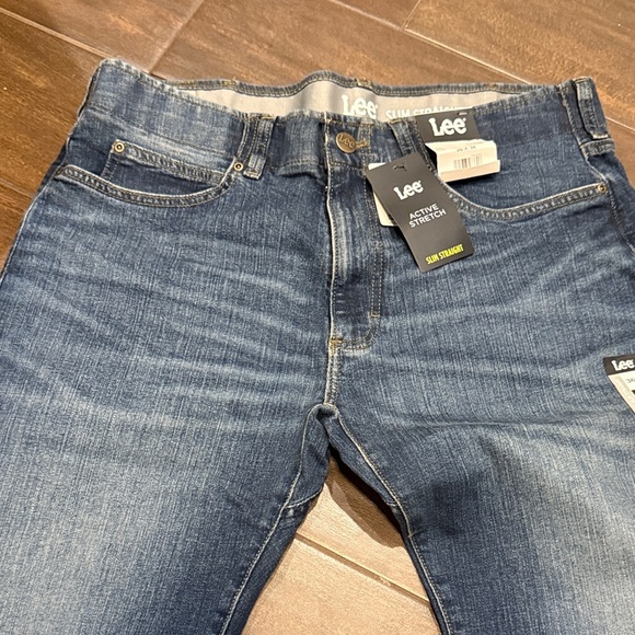 NEW! Lee Men's Active Stretch Slim Fit Straight Denim Jeans Mid-rise - Picture 11 of 11